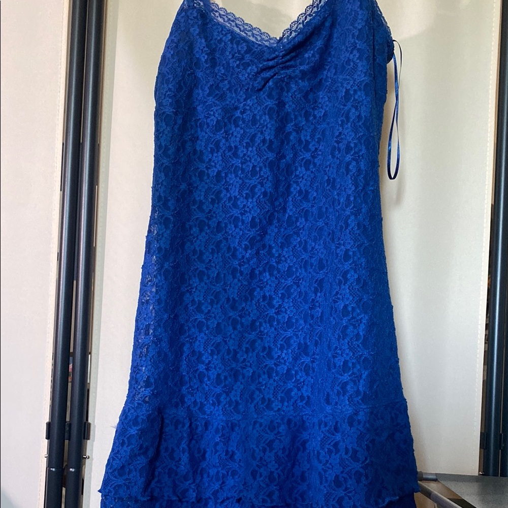 Aeropostale Vibrant Blue Lace Top